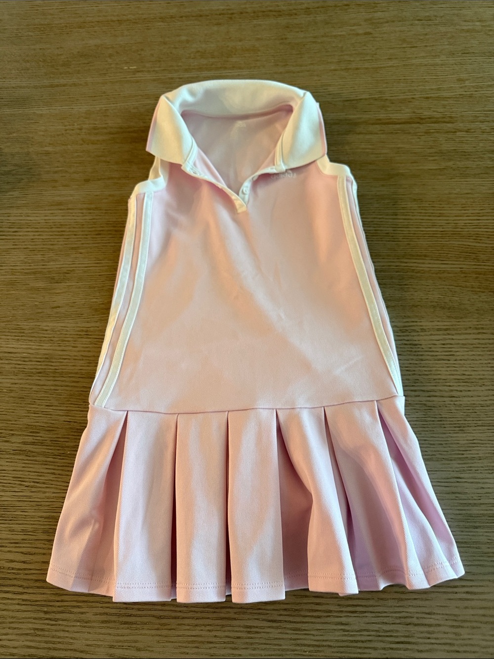 adidas Girls Light Pink Athletic Polo Dress